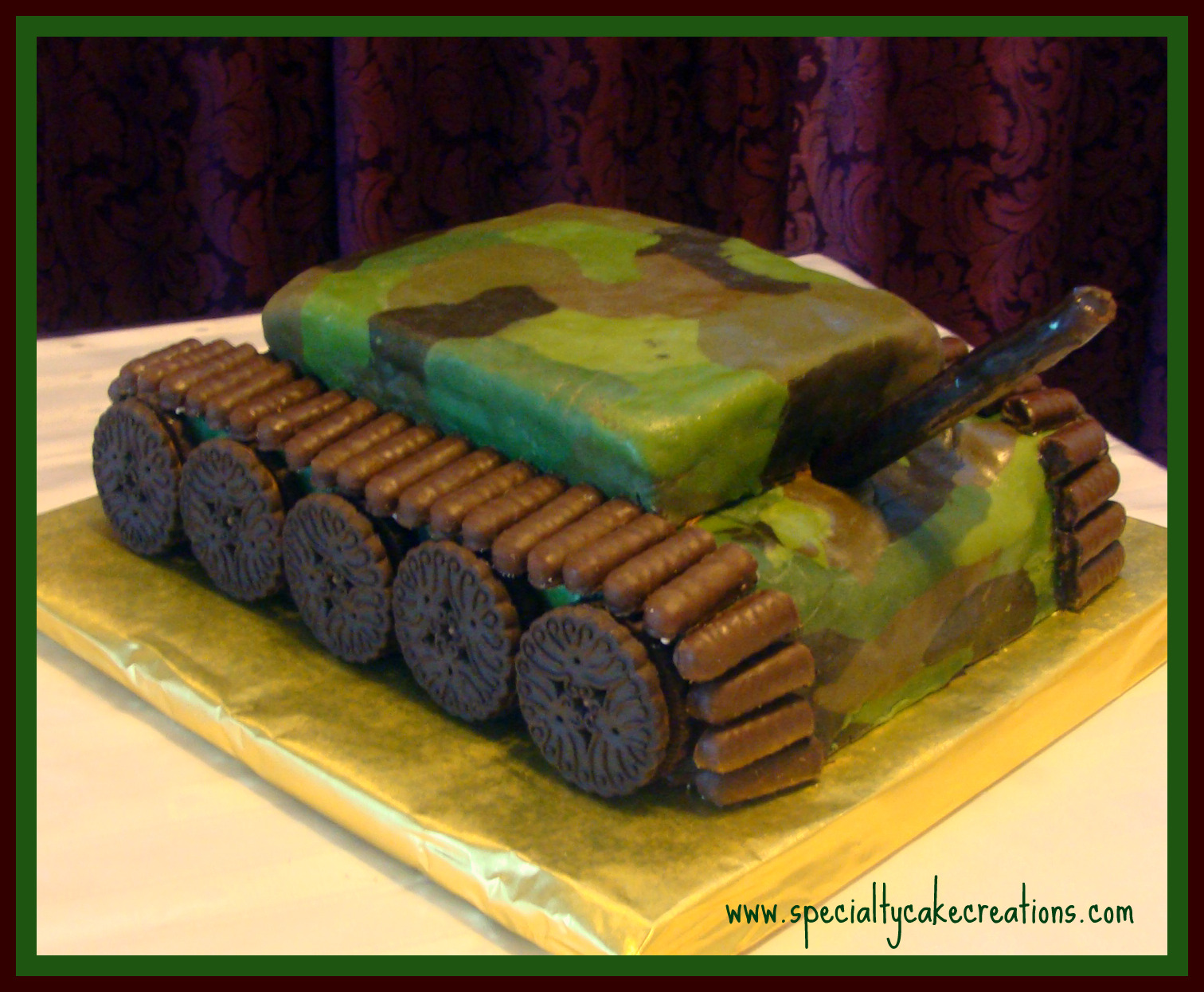 Specialty Army Tank Cake