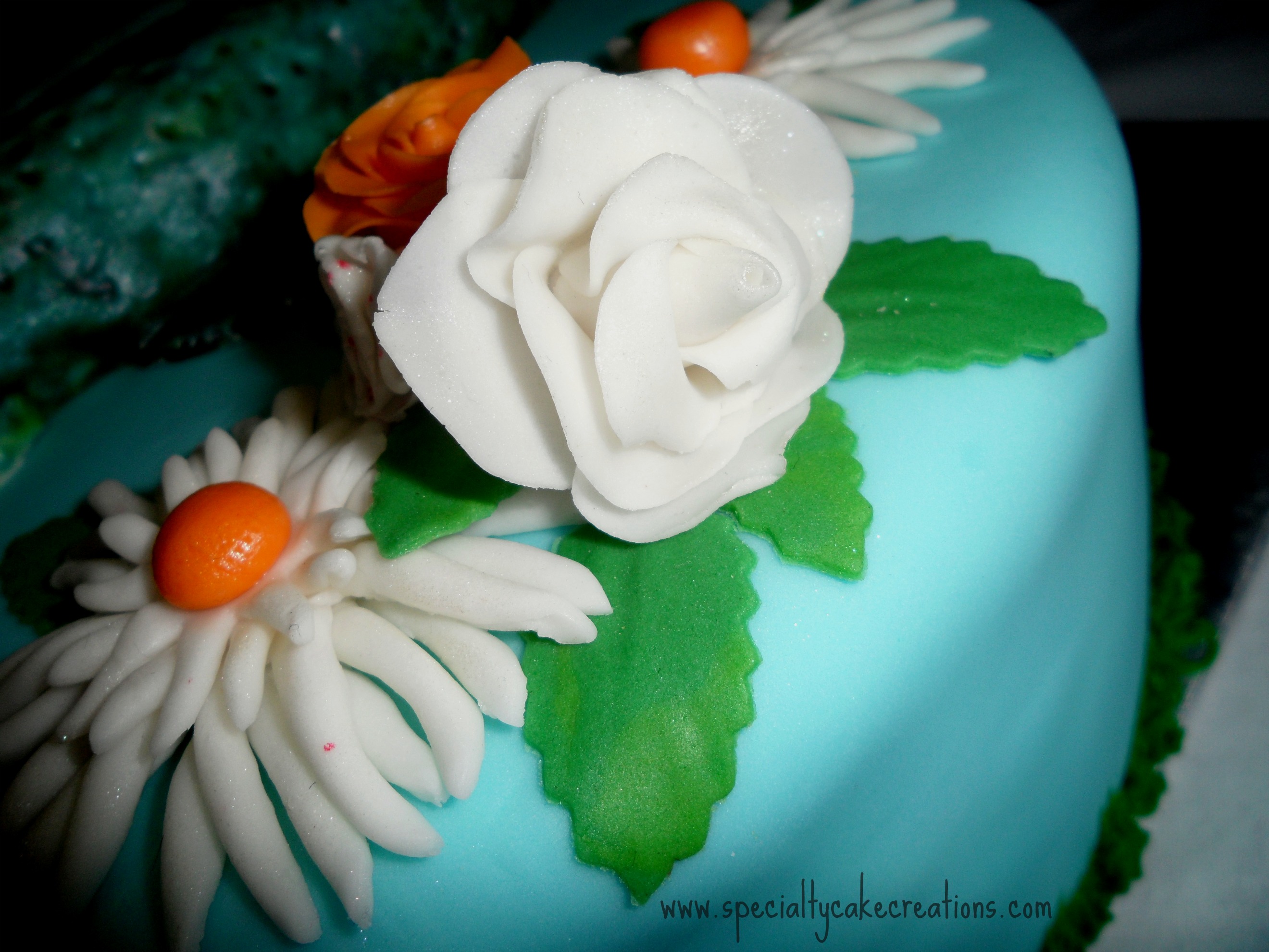 Specialty Fish and Flowers Cake 2