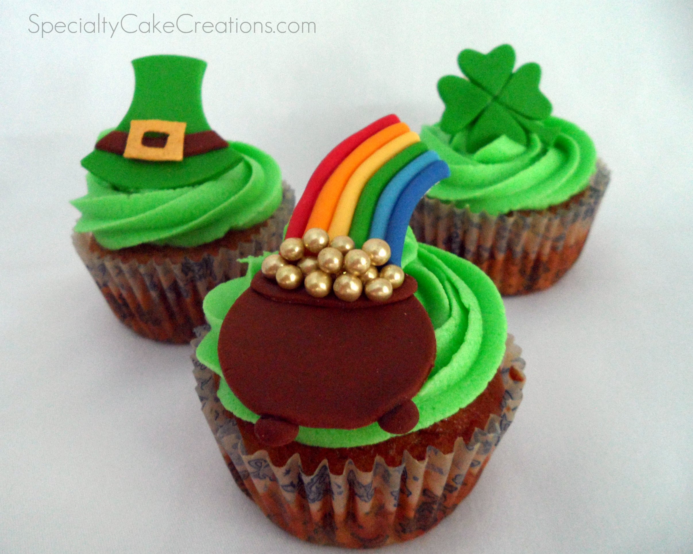 Trio of St Patrick's Cupcakes