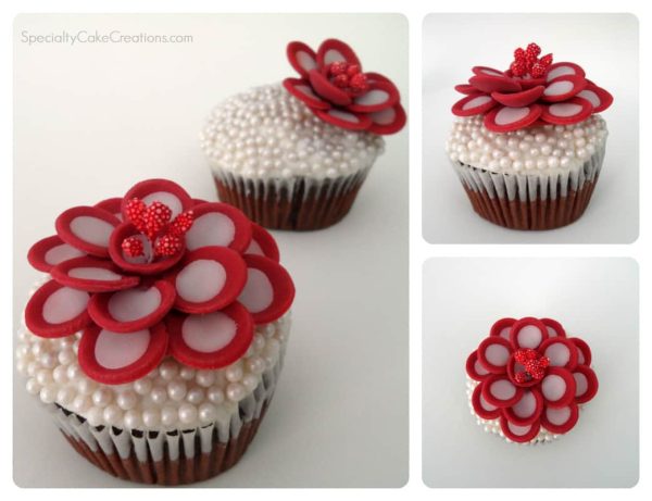 Flower Toppers for Cupcakes