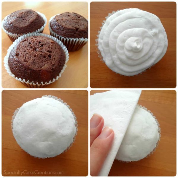 Montage of Icing Cupcakes